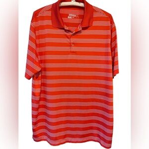 🆕🔥⛳️Gorgeous NIKE GOLF orange/white shirt size XL. NICE!